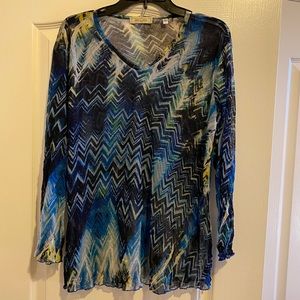 Jesse Jane blue blouse xl